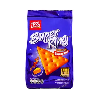 Zess Super Ring Cheese Crackers, 75g
