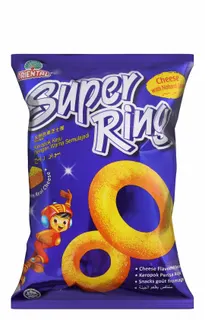 Oriental Super Ring Cheese Corn Chips, 60g