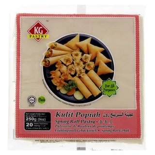 Kg Frozen Spring Roll Pastry, 8.5"x8.5", 250g