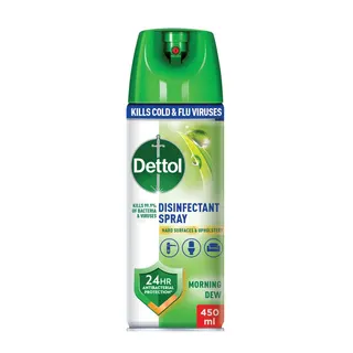 Dettol All in One Morning Dew Scent Disinfectant Spray, 450ml
