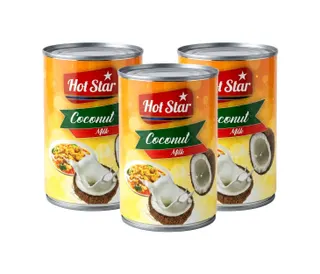 Hot Star Coconut Milk, 3x400ml
